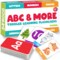 QUOKKA ABC Learning Flash Cards for Toddlers 2-4 Years Old - 60 Flashcards Toy for Kids Ages 1-3-5 - Alphabet Numbers Colors Letters Animals Learn Activities - First Words Educational Game